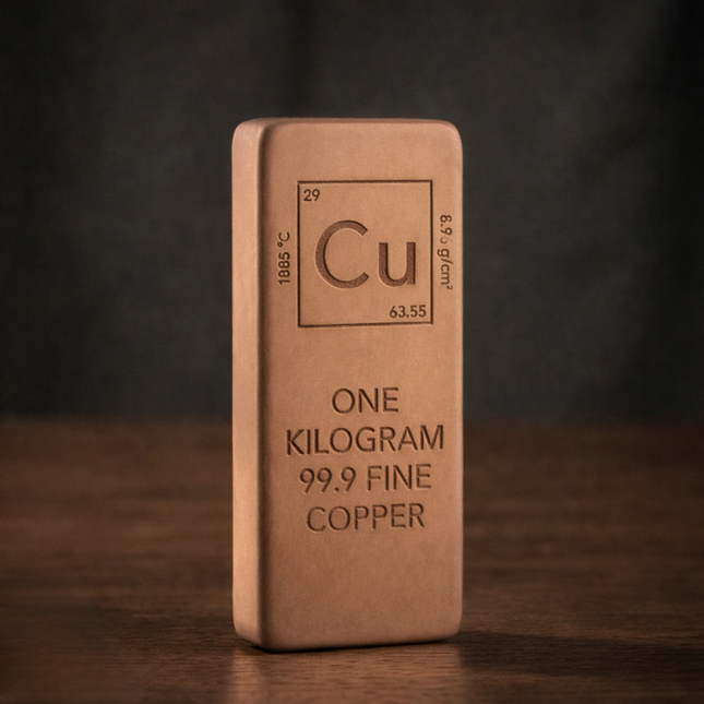 %99,9 Saf Bakır Koleksiyon Külçesi – 1 KG